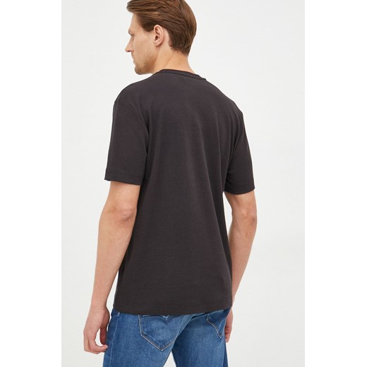Calvin Klein t-shirt bawełniany kolor czarny gładki Calvin Klein XXL ANSWEAR.com