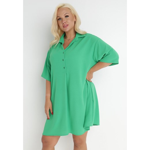 Zielona Sukienka Kaseia ze sklepu Born2be Odzież w kategorii Sukienki - zdjęcie 140815490
