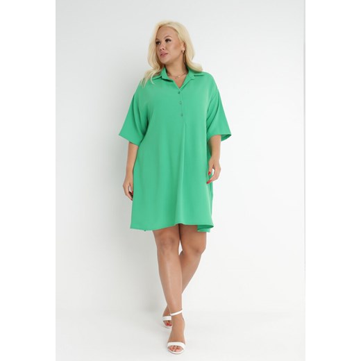 Zielona Sukienka Kaseia XL Born2be Odzież