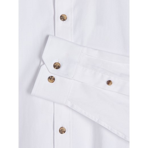 Reserved - Bawełniana koszula slim fit - Biały Reserved M Reserved
