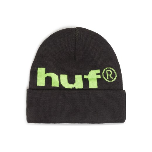 HUF Czapka 98 Logo Beanie BN00093 Czarny Huf 00 okazyjna cena MODIVO