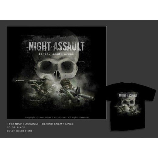 Koszulka czarna MILpictures - Night Assault - Night Assault 