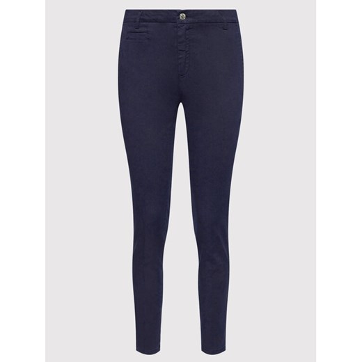 United Colors Of Benetton Chinosy 4GD7558S3 Granatowy Slim Fit United Colors Of Benetton 40 okazja MODIVO