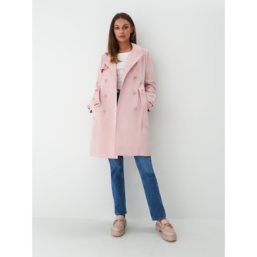 Mohito - Dwurzędowy trencz - Różowy Mohito 42 Mohito