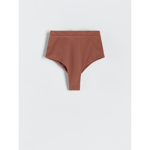 Reserved - Dół od bikini z wysokim stanem - Brązowy Reserved L Reserved
