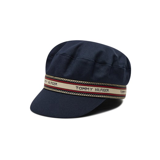 Tommy Hilfiger Czapka z daszkiem Th Logo Baker Boy AW0AW10254 Granatowy Tommy Hilfiger 00 promocja MODIVO