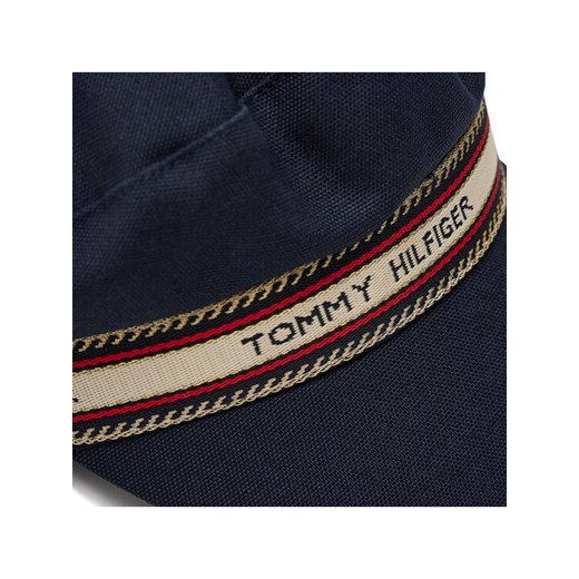 Tommy Hilfiger Czapka z daszkiem Th Logo Baker Boy AW0AW10254 Granatowy Tommy Hilfiger 00 MODIVO okazyjna cena
