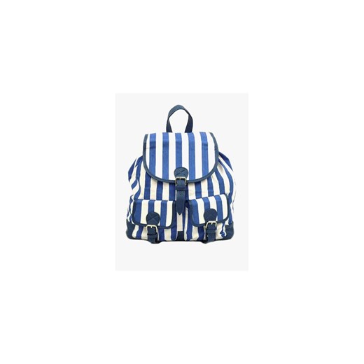 Candy Stripe Rucksack, plecak w paski vintageshop-pl niebieski elegancki