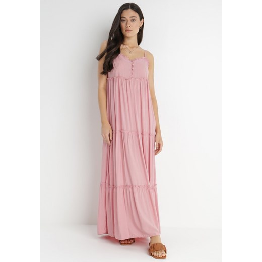 Różowa Sukienka Cilaris ze sklepu Born2be Odzież w kategorii Sukienki - zdjęcie 140988113