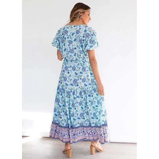 Sukienka w kolorze błękitno-fioletowym Tina S Limango Polska promocyjna cena