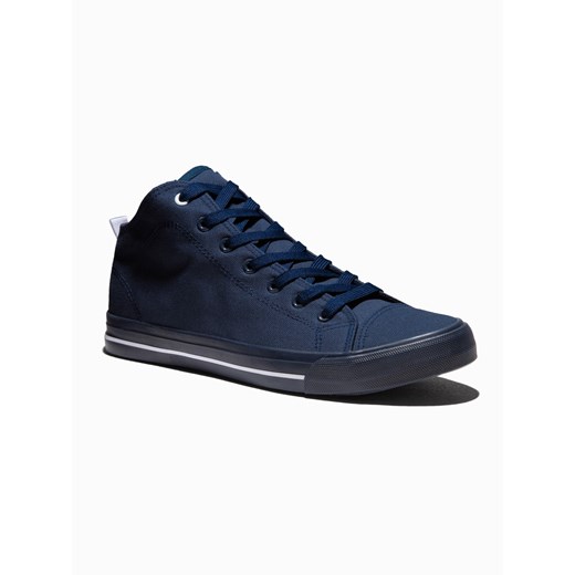 Buty męskie trampki T389 - granatowe 40 ombre