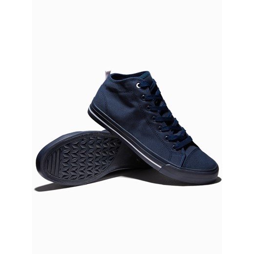 Buty męskie trampki T389 - granatowe 44 ombre