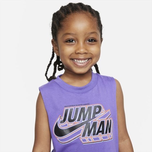 Zestaw koszulka bez rękawów i spodenki dla maluchów Jordan - Czerń Jordan 2T Nike poland