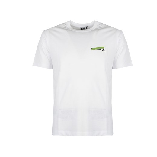 Les Hommes T-shirt &quot;Urban Zone&quot; | UHT204700P | Urban Zone | Biały, Zielony ze sklepu ubierzsie.com w kategorii T-shirty męskie - zdjęcie 141104270