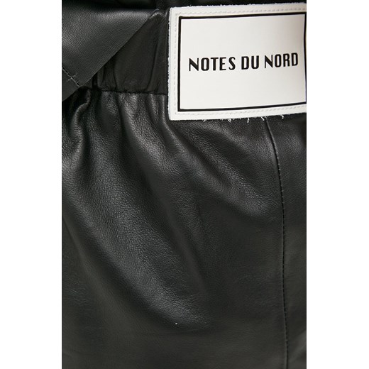 Notes du Nord szorty skórzane damskie kolor czarny gładkie high waist Notes Du Nord 34 ANSWEAR.com