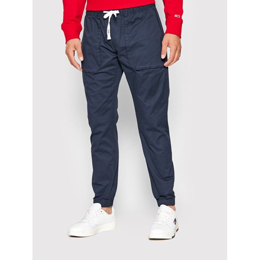 Tommy Jeans Joggery Tjm Scalton DM0DM12755 Granatowy Slim Fit Tommy Jeans XL okazja MODIVO