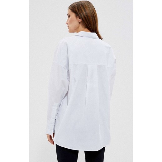 3706 Luźna koszula oversize, Kolor biały, Rozmiar XS, Moodo XS Primodo