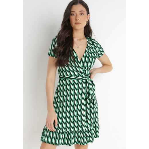 Zielona Sukienka Bonnot ze sklepu Born2be Odzież w kategorii Sukienki - zdjęcie 141153990