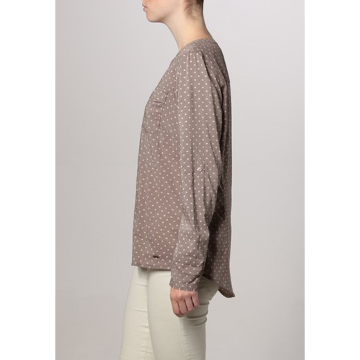 Tom Tailor Bluzka beżowy zalando szary bluzka