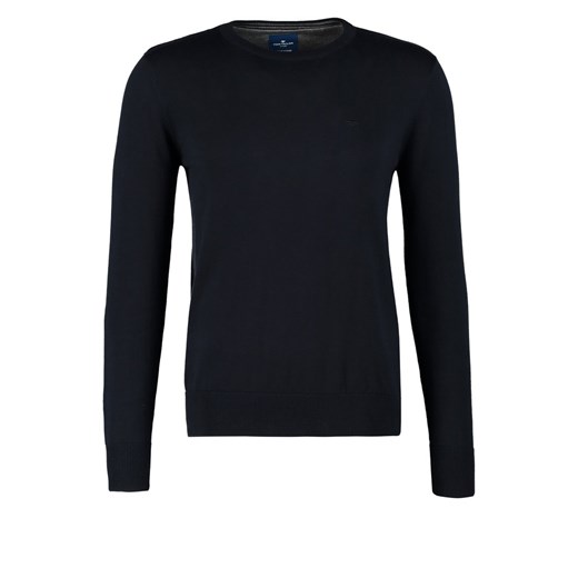 Tom Tailor Sweter niebieski zalando czarny abstrakcyjne wzory