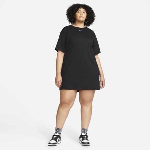 Sukienka damska Nike Sportswear Essential (duże rozmiary) - Czerń Nike 3X Nike poland