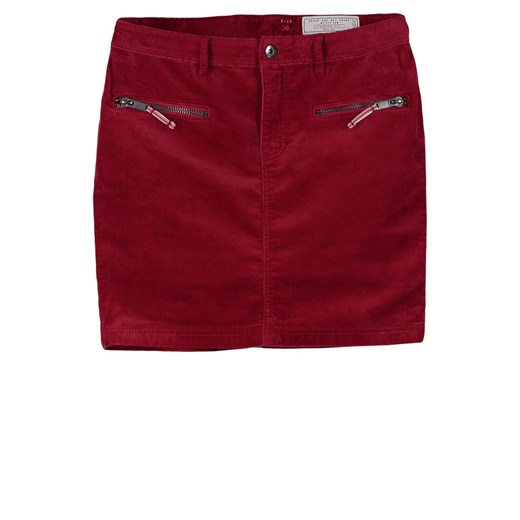 edc by Esprit CORDUROY Spódnica mini czerwony zalando brazowy abstrakcyjne wzory