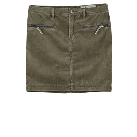 edc by Esprit CORDUROY Spódnica mini oliwkowy zalando szary abstrakcyjne wzory