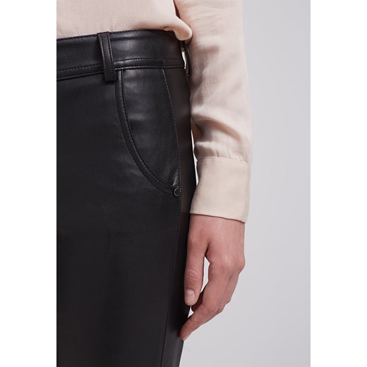 Esprit Spodnie materiałowe czarny zalando brazowy Spodnie