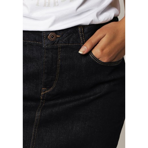 Esprit Spódnica jeansowa niebieski zalando brazowy materiałowe