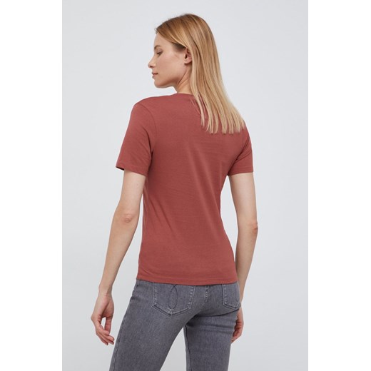 Calvin Klein Jeans t-shirt bawełniany kolor brązowy XL ANSWEAR.com