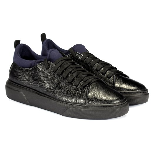 Czarne sneakersy MARK II ze sklepu Domenoshoes w kategorii Trampki męskie - zdjęcie 141257231