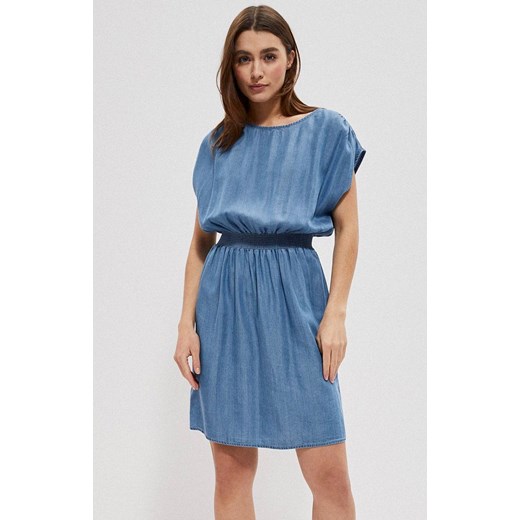 3724 Letnia sukienka lyocell, Kolor niebieski, Rozmiar XL, Moodo ze sklepu Primodo w kategorii Sukienki - zdjęcie 141265493