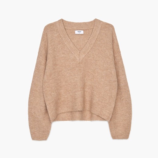 Cropp - Sweter oversize - Beżowy Cropp M promocja Cropp