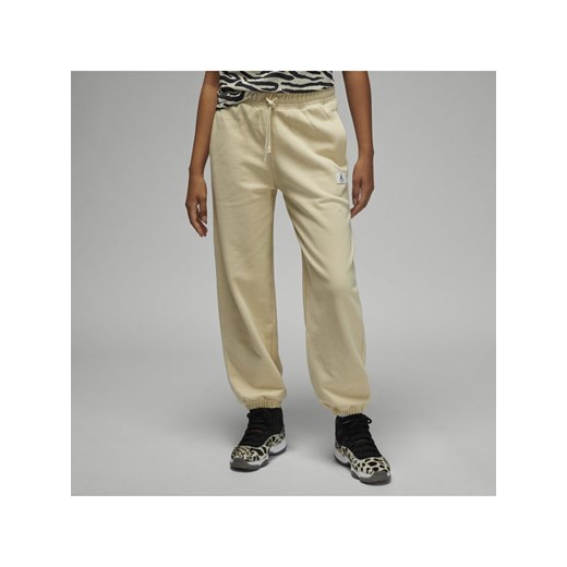 Damskie spodnie z dzianiny Jordan Flight - Brązowy Jordan XS Nike poland