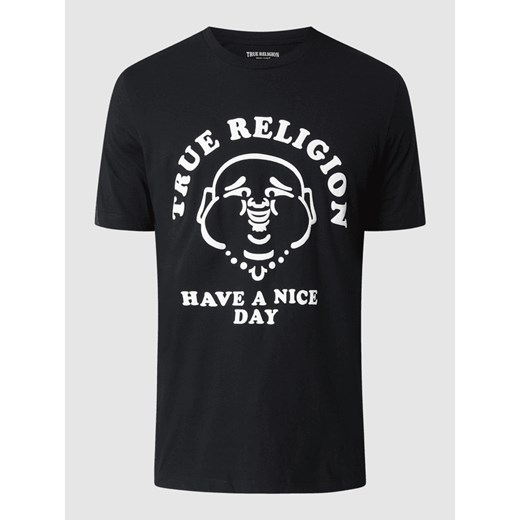 T-shirt z nadrukiem z logo True Religion M Peek&Cloppenburg 