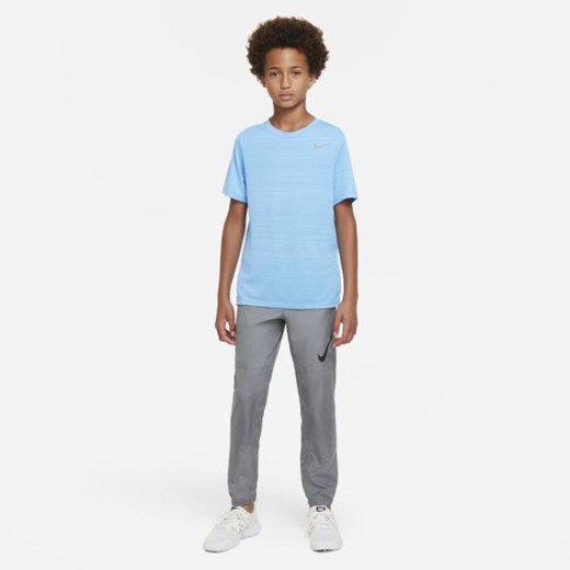 Koszulka treningowa dla dużych dzieci (chłopców) Nike Dri-FIT Miler - Niebieski Nike XL Nike poland