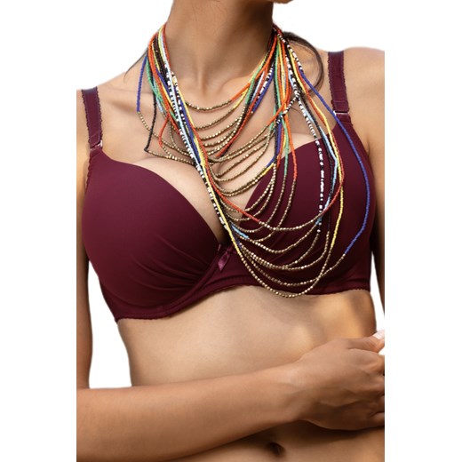Biustonosz damski Push-Up Dama Kier 2570 Gisella bordowy (80 B) Dama Kier 80 B bodyciao