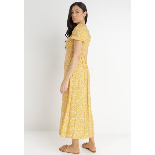 Żółta Sukienka z Wiskozy Farthellor M Born2be Odzież