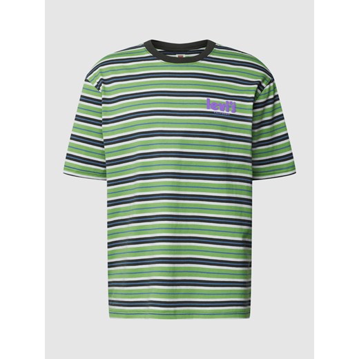 T-shirt o kroju oversized ze wzorem w paski model ‘STAY LOOSE’ M Peek&Cloppenburg 