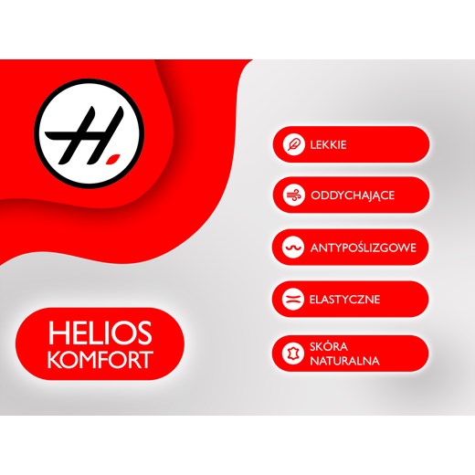 Lekkie sandały damskie na płaskiej podeszwie - Helios Komfort 221, granatowe Helios Komfort 40 ulubioneobuwie