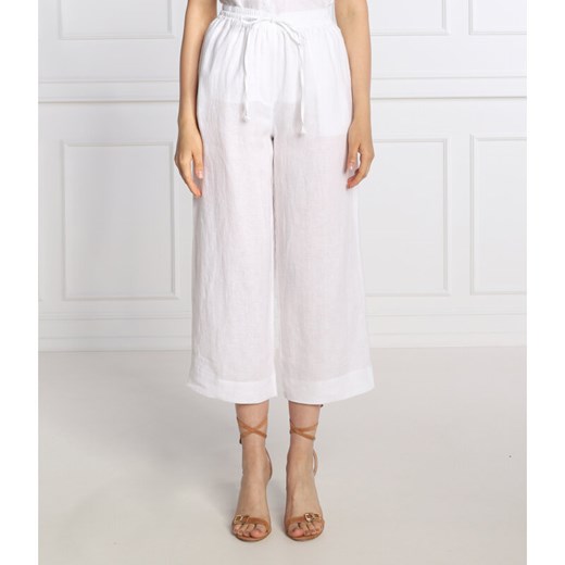 DKNY Lniane spodnie | flare fit ze sklepu Gomez Fashion Store w kategorii Spodnie damskie - zdjęcie 141392262