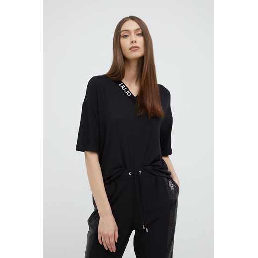 Liu Jo t-shirt damski kolor czarny Liu Jo M ANSWEAR.com