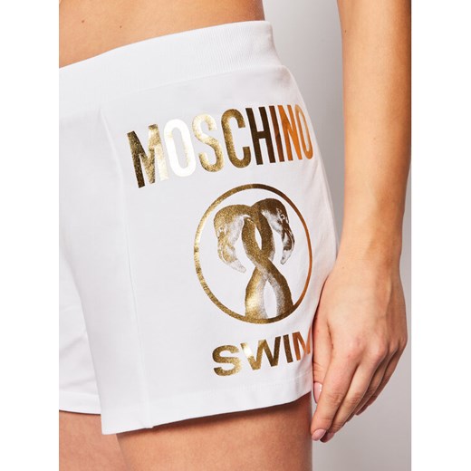 MOSCHINO Underwear & Swim Szorty plażowe A6705 2108 Biały Regular Fit S promocyjna cena MODIVO