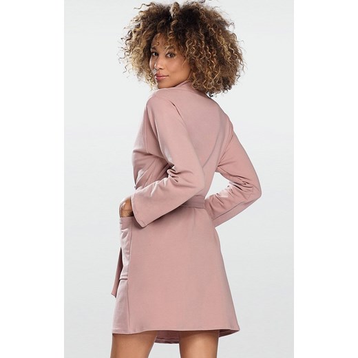 Pola podomka/szlafrok, Kolor pudrowy, Rozmiar S, DKaren ze sklepu Intymna w kategorii Szlafroki damskie - zdjęcie 141442870