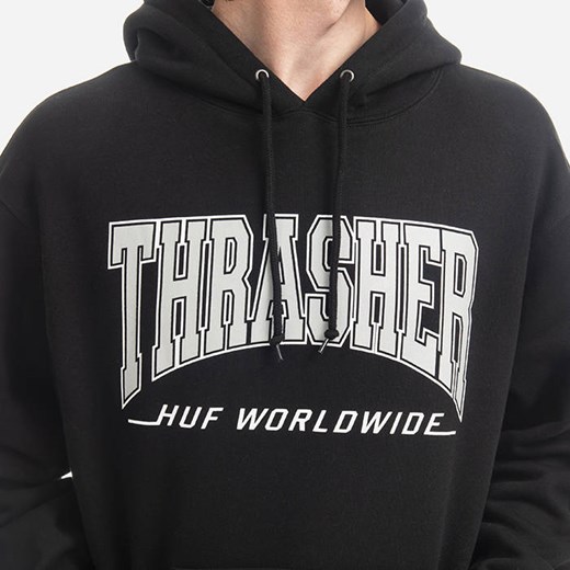 Bluza męska HUF x Thrasher Bayview Hoodie PF00563 BLACK Huf L sneakerstudio.pl
