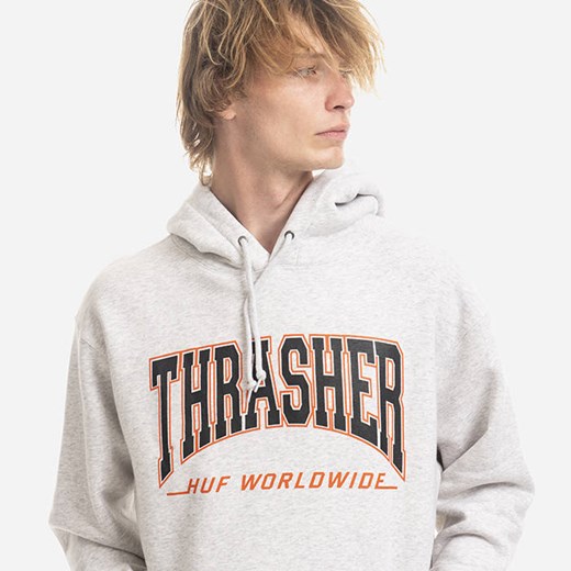 Bluza męska HUF x Thrasher Bayview Hoodie PF00563 ATHLETIC HEATHER Huf L sneakerstudio.pl