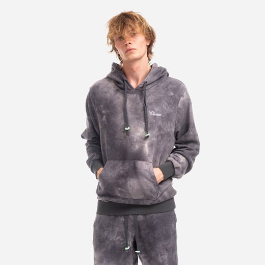 Bluza męska Clottee Script Tie Dye Hoodie CTHD3002-GREY Clottee M sneakerstudio.pl