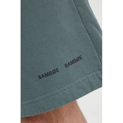 Samsoe Samsoe szorty bawełniane męskie kolor zielony Samsoe Samsoe L ANSWEAR.com