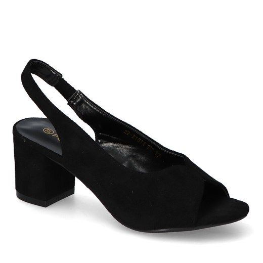 Sandały Potocki 22-21014BK Czarne Zamsz ze sklepu Arturo-obuwie w kategorii Sandały damskie - zdjęcie 141454312