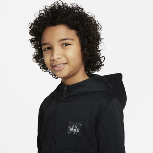 Bluza z kapturem i zamkiem na całej długości dla dużych dzieci (chłopców) Nike Nike XL promocja Nike poland